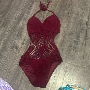 Beauty and the beach swim suit